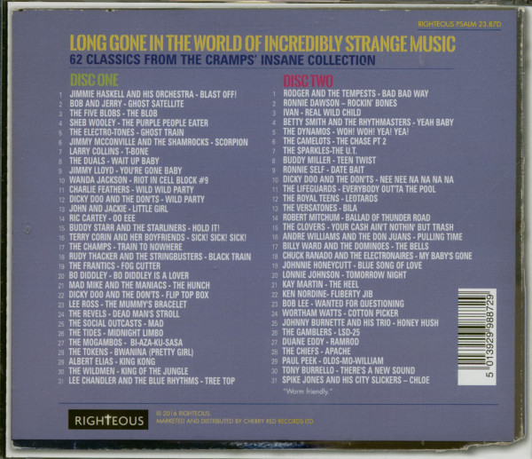 Magnificent - 62 Songs From The Cramps' Insane Collection (2-CD)