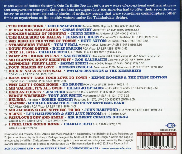 Choctaw Ridge - The Fables Of The American South 1968-1973 (CD)