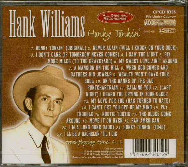 Honky Tonkin' (CD)
