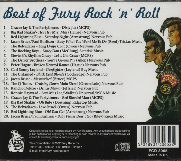 Best Of Fury Rock & Roll (CD)
