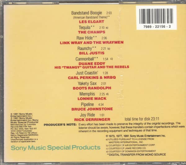 Tequila: Rockin' Instrumentals (CD)