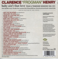 Preview: Baby Ain't That Love - Texas & Tennessee Sessions 1964-74 (CD) Preview: Baby Ain't That Love - Texas & Tennessee Sessions 1964-74 (CD)