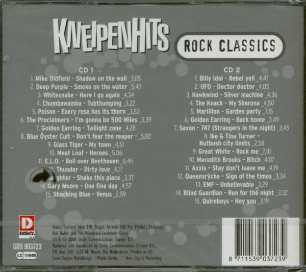 Kneipenhits Rock Classics (2-CD)
