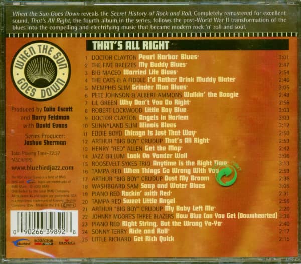 When The Sun Goes Down Vol.4 - That's All Right (CD)