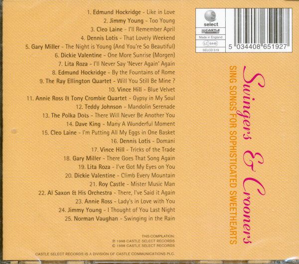 Swingers & Crooners (CD)
