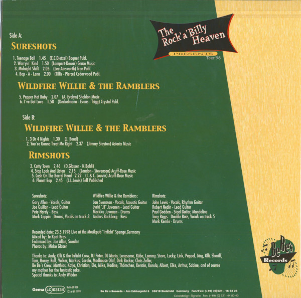 The Rockabilly Heaven Tour '98 (LP)