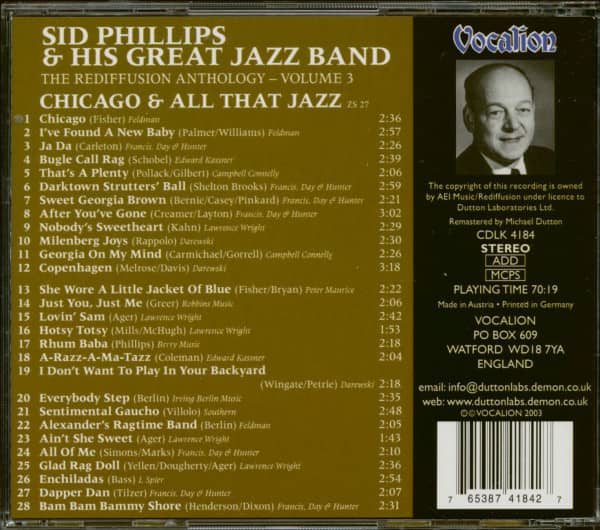 Chicago & All That Jazz - The Rediffusion Anthology - Volume 3 (CD)