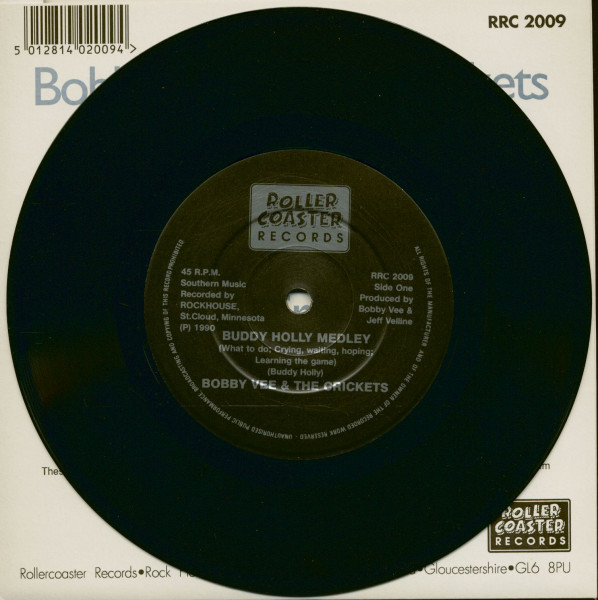 Bobby Vee & The Crickets: Buddy Holly Medley - Tell Me How (7inch, 45rpm, PS, SC)