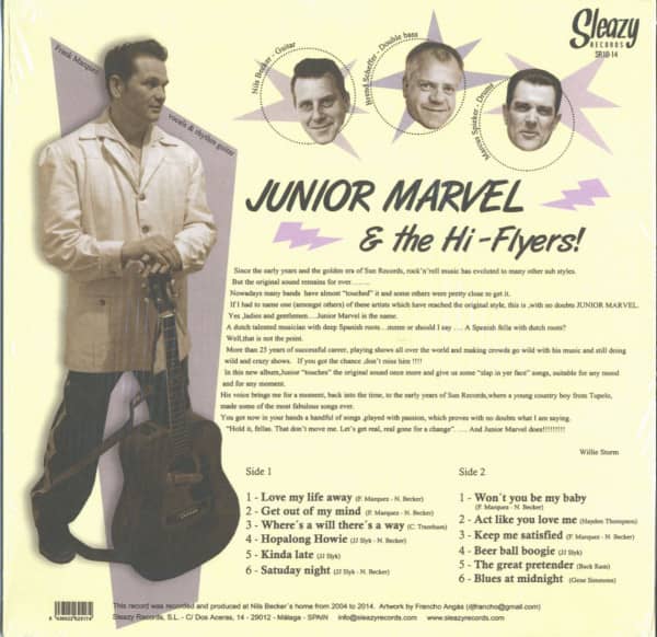 Junior Marvel & The Hi-Flyers - Saturday Night (LP, 10inch)