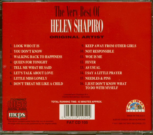 The Very Best Of Helen Shapiro (CD)