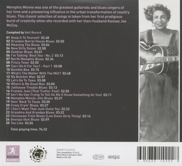 The Rough Guide To Memphis Minnie - Queen Of The Country Blues (CD)