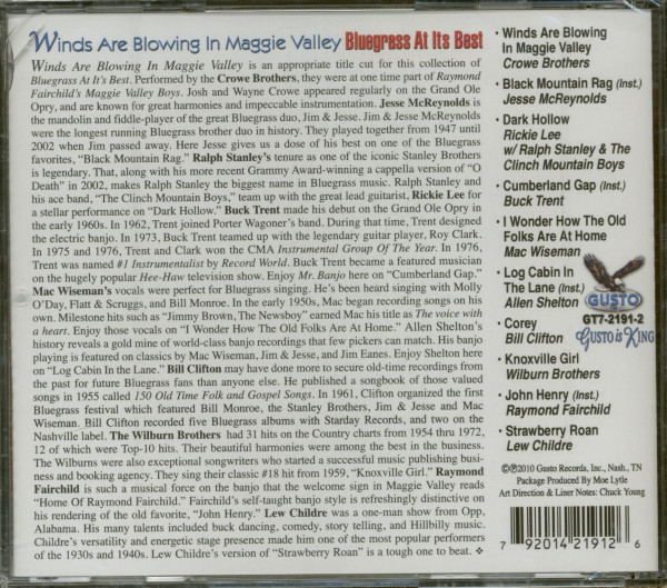 Winds Are Blowing In Maggie Valley - Bluegrass At Its Best (CD)