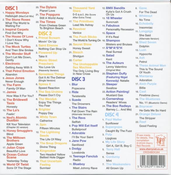 Popscene - From Baggy To Britpop 1989 - 1994 (4-CD Box)