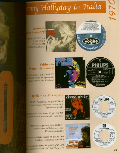 Johnny Hallyday In Italia...plus