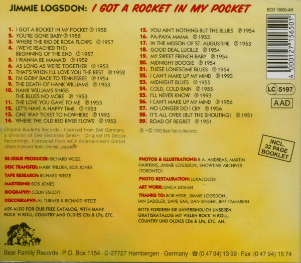 I Got A Rocket In My Pocket (CD)