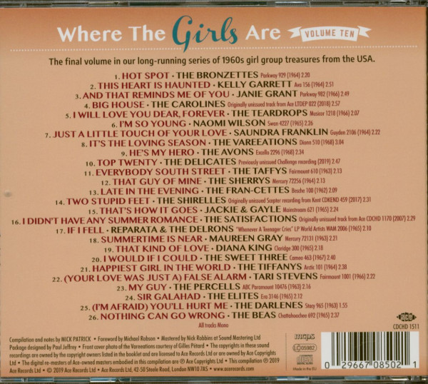 Where The Girls Are Vol.10 (CD)