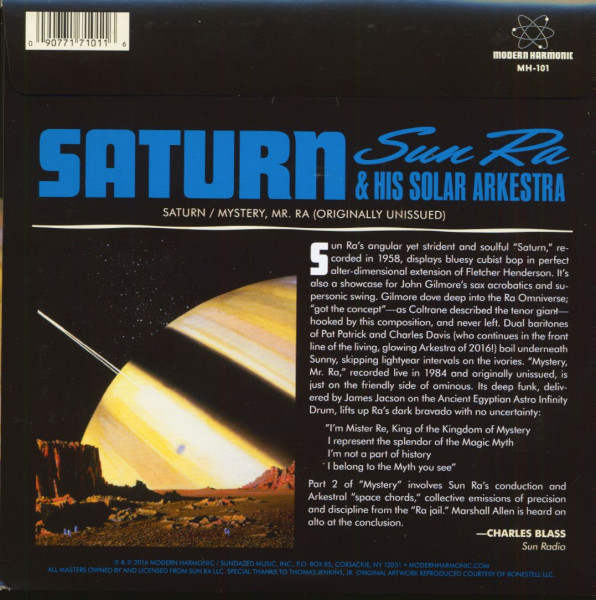 Saturn - Mystery, Mr. Ra (45rpm Single, PS, BC, Orange Vinyl)