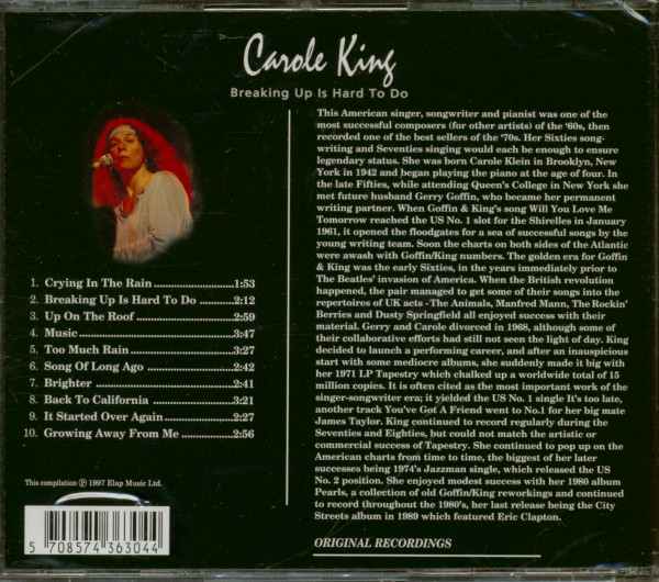Breaking Up Is Hard To Do (CD)