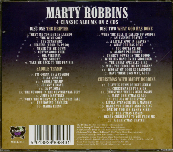 The Drifter - Saddle Tramp - What God Has Done - Christmas With Marty Robbins (2-CD)