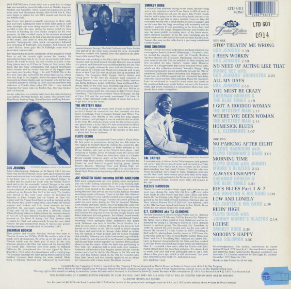 Back To The Alley - Legendary Combo Blues (LP)