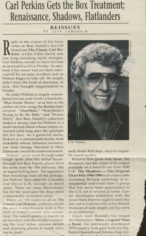 Presse Archiv - Carl Perkins - The Classic Carl Perkins (5-CD) - Tower Magazine Presse Archiv - Carl Perkins - The Classic Carl Perkins (5-CD) - Tower Magazine