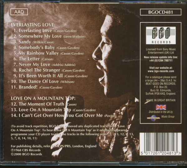 Everlasting Love - Love On A Mountain Top (CD)