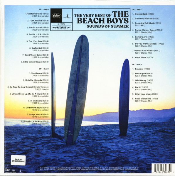 The Very Best Of The Beach Boys - Sounds Of Summer (2-LP, 180g Vinyl)