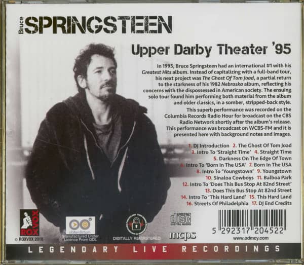 Upper Darby Theater '95 (CD)