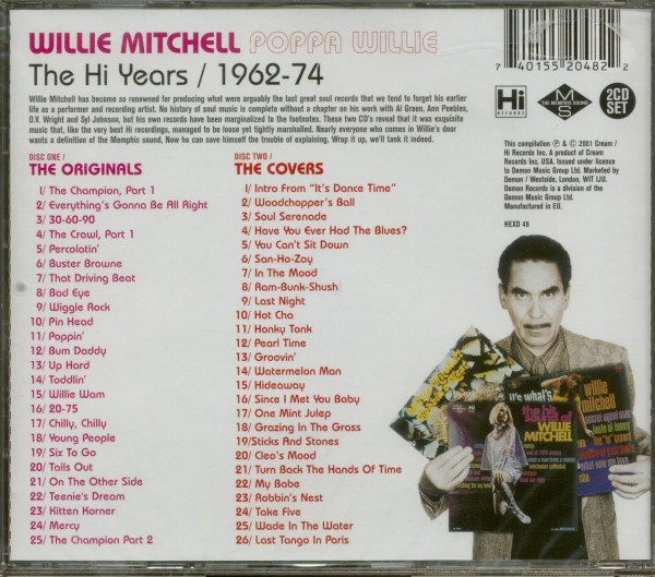 Poppa Willie - The Hi Years 1962-74 (2-CD)