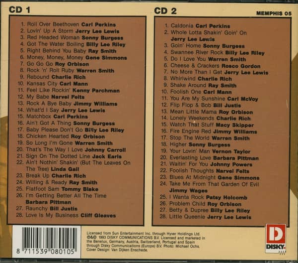The Ultimate Memphis Rock & Roll Collection Vol. 1 - As Recorded By Sam C. Phillips (2-CD)