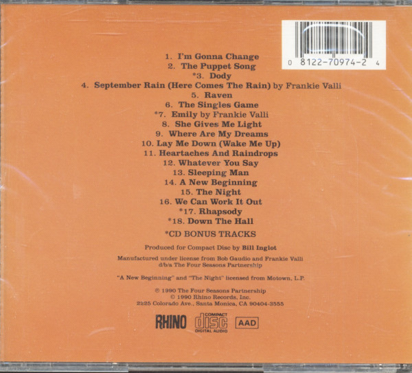 Rarities Vol.2 (CD, Cut-Out)