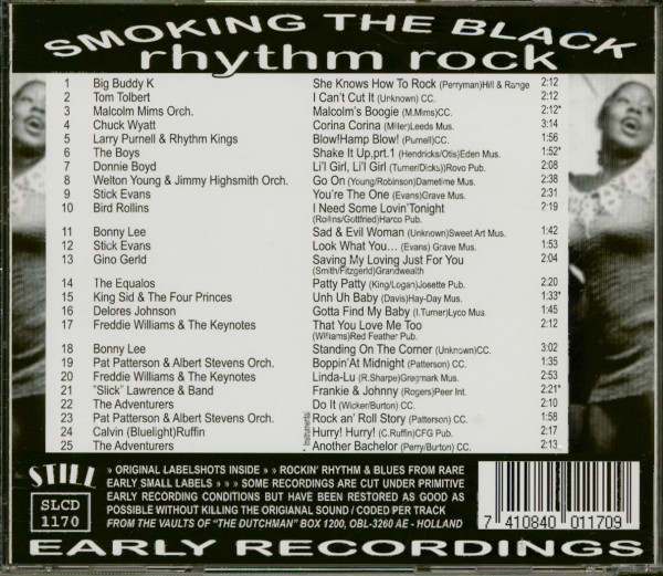 Smoking The Black Rhythm Rock (CD)