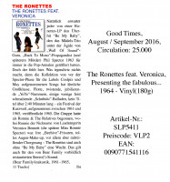 Preview: The Ronettes Featuring Veronica (LP, 180g Vinyl) Preview: The Ronettes Featuring Veronica (LP, 180g Vinyl)