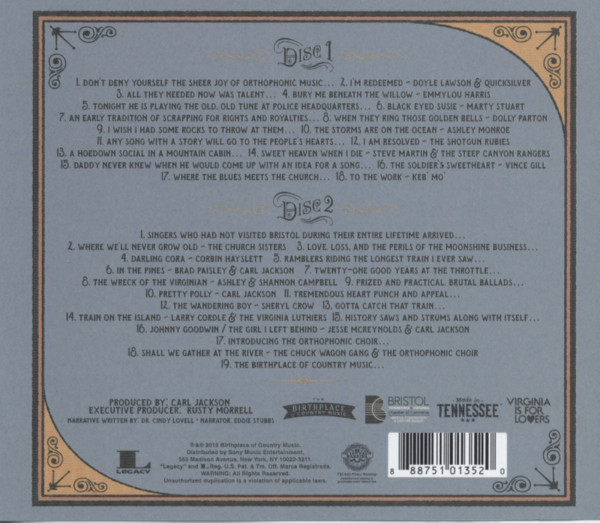 Orthophonic Joy- The 1927 Bristol Sessions Revisited (2-CD)