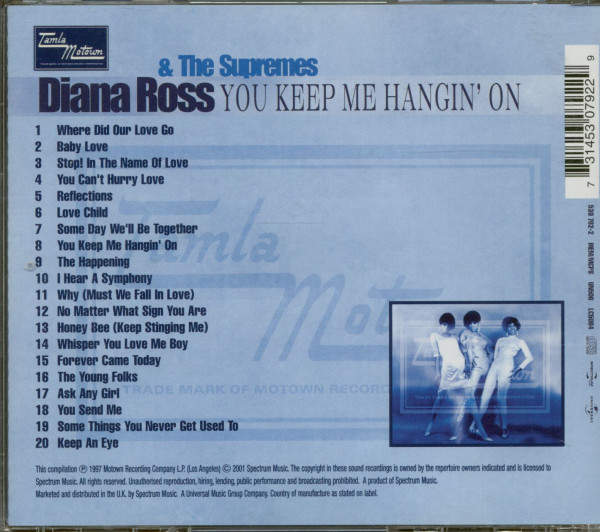 You Keep Me Hangin' On (CD)