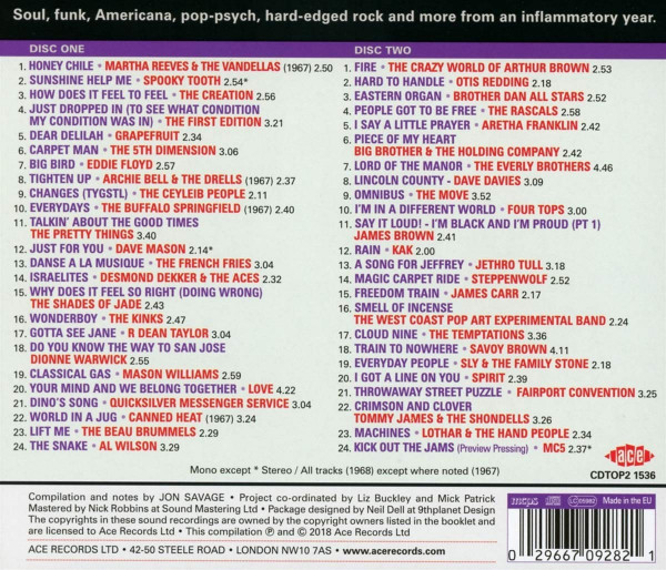 Jon Savage's 1968: The Year The World Burned (2-CD)