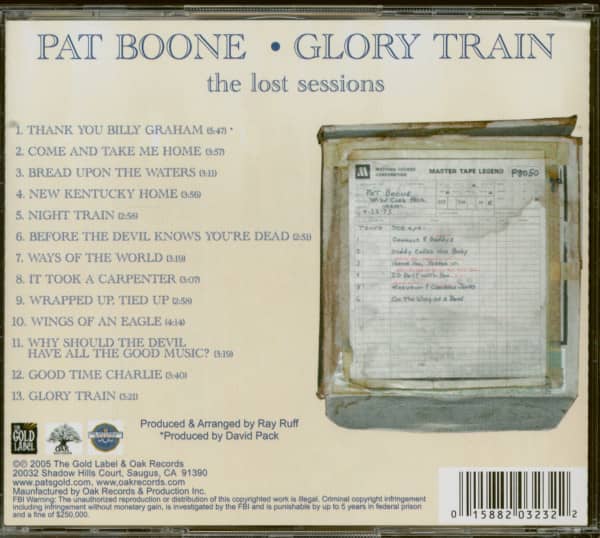 Glory Train - The Lost Sessions (CD)