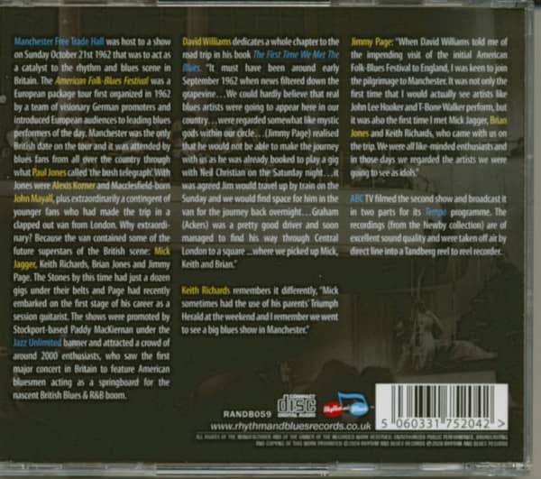American Folk Blues Festival Live In Manchester 1962 (CD)
