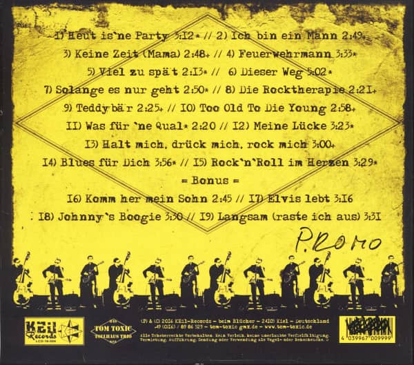 Das Tom Toxic Tollhaus Trio - TTTHT No.1 (CD, Ltd.)