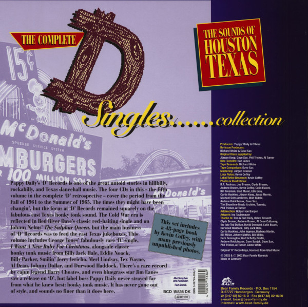 Vol.5, The Sounds Of Houston Texas (4-CD Deluxe Box Set)