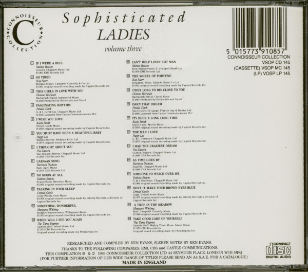 Sophisticated Ladies - Volume 3 (CD)
