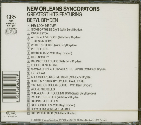 Greatest Hits Featuring Beryl Bryden (CD)
