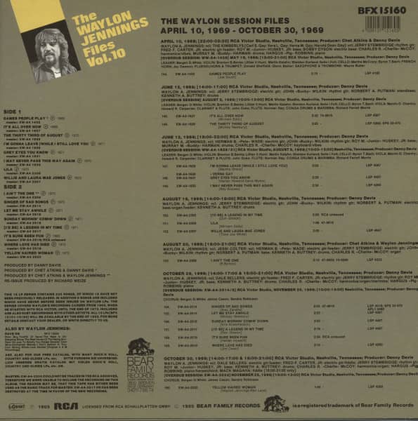 The Waylon Jennings Files, Vol.10 (LP)