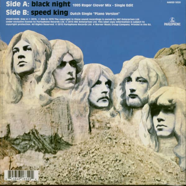 Black Night - Speed King (7inch, 45rpm, SC, Blue Opaque Vinyl)