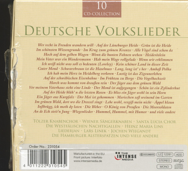 Deutsche Volkslieder (10-CD-Set)