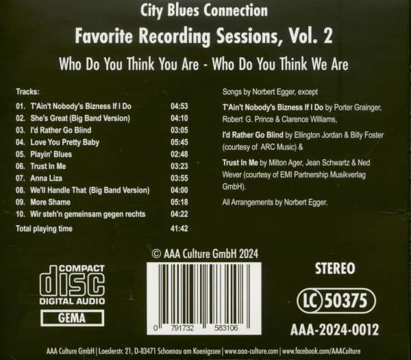 Who Do You Think You Are - Who Do You Think We Are - Favorite Recording Sessions Vol.2 (CD)