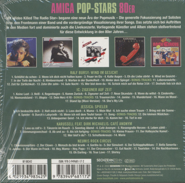 AMIGA Pop-Stars 80er (5-CD Box)