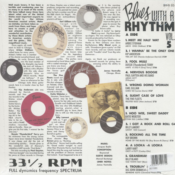 Blues With A Rhythm Vol.5 - How Wee, Sweet Daddy! (LP, 10inch)