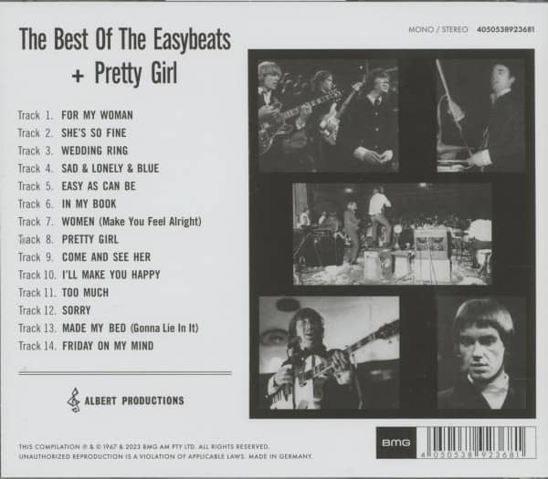 The Best Of The Easybeats + Pretty Girl (CD)