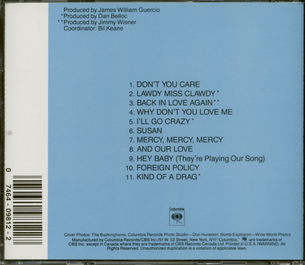 The Buckinghams' Greatest Hits (CD)